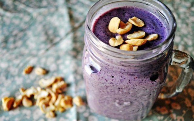 smoothie banane myrtille