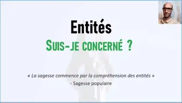 Conférence - entités