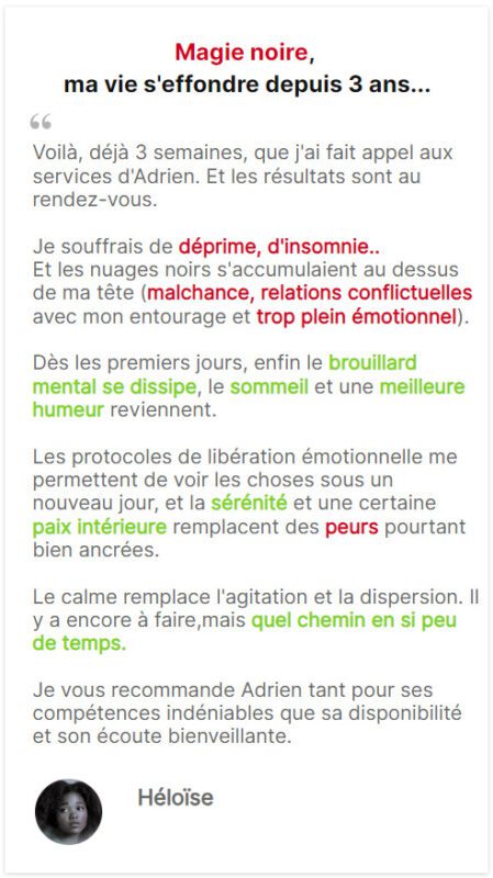 Adrien Thuin – Guérisseur niveau 1 – Soin spirituel