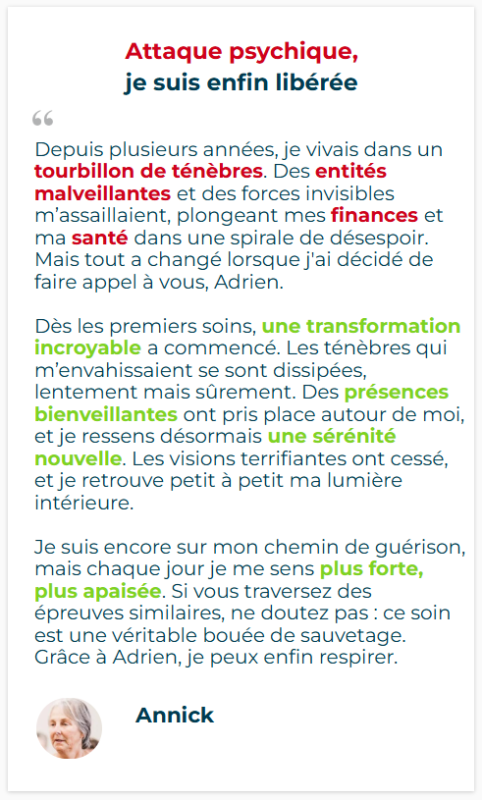 Adrien Thuin – Guérisseur – Soin spirituel