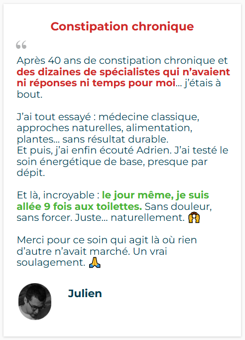Adrien Thuin – Guérisseur niveau 1 – Soin spirituel