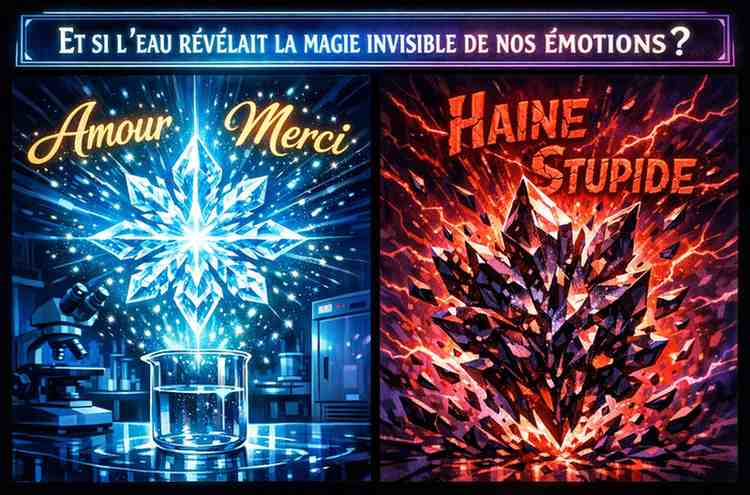 Masaru Emoto révèle les Vibrations des Cristaux d’eau